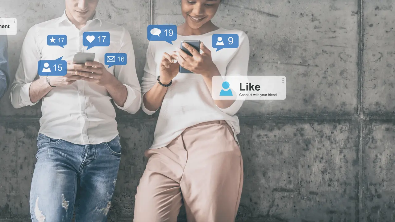 Illustration zum Abschnitt "Soziale Medien und Online-Präsenz"