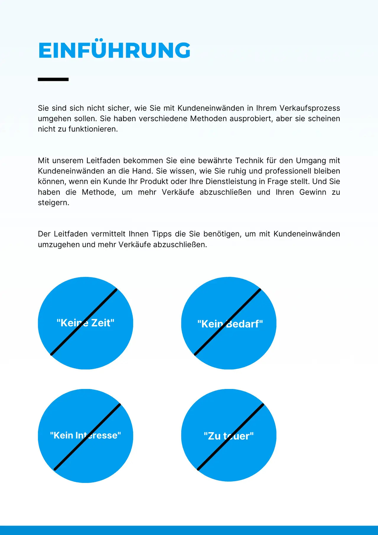Seitenvorschau 2 des E-Books: So verwandeln Sie Einwände in echte Verkaufschancen