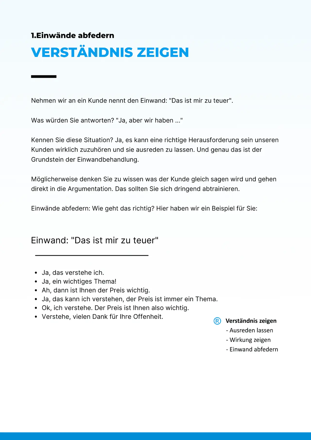 Seitenvorschau 3 des E-Books: So verwandeln Sie Einwände in echte Verkaufschancen